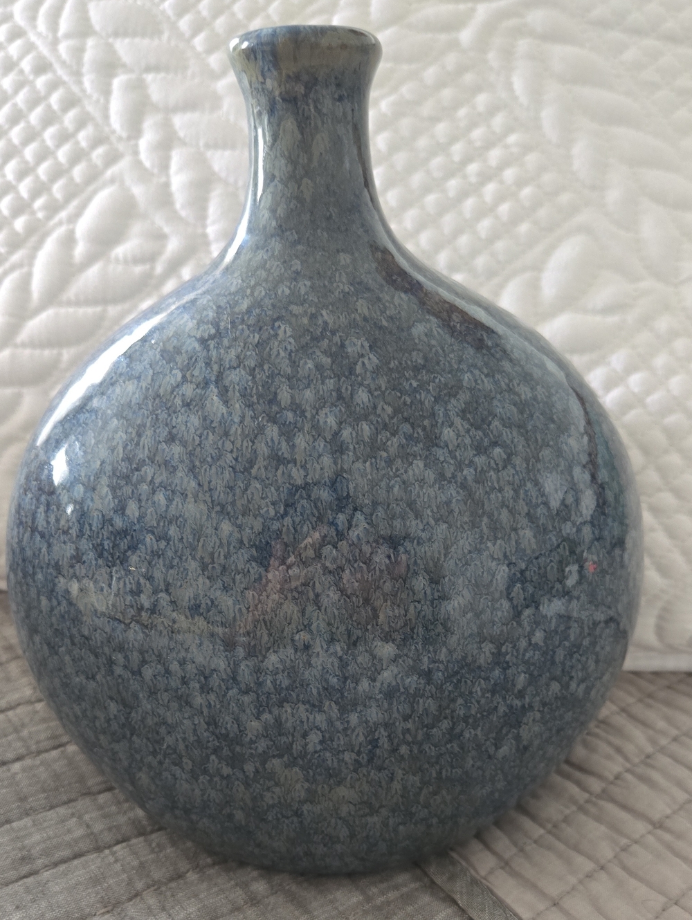 Blue Ceramic Decorative Vase - Elegant Home Accent